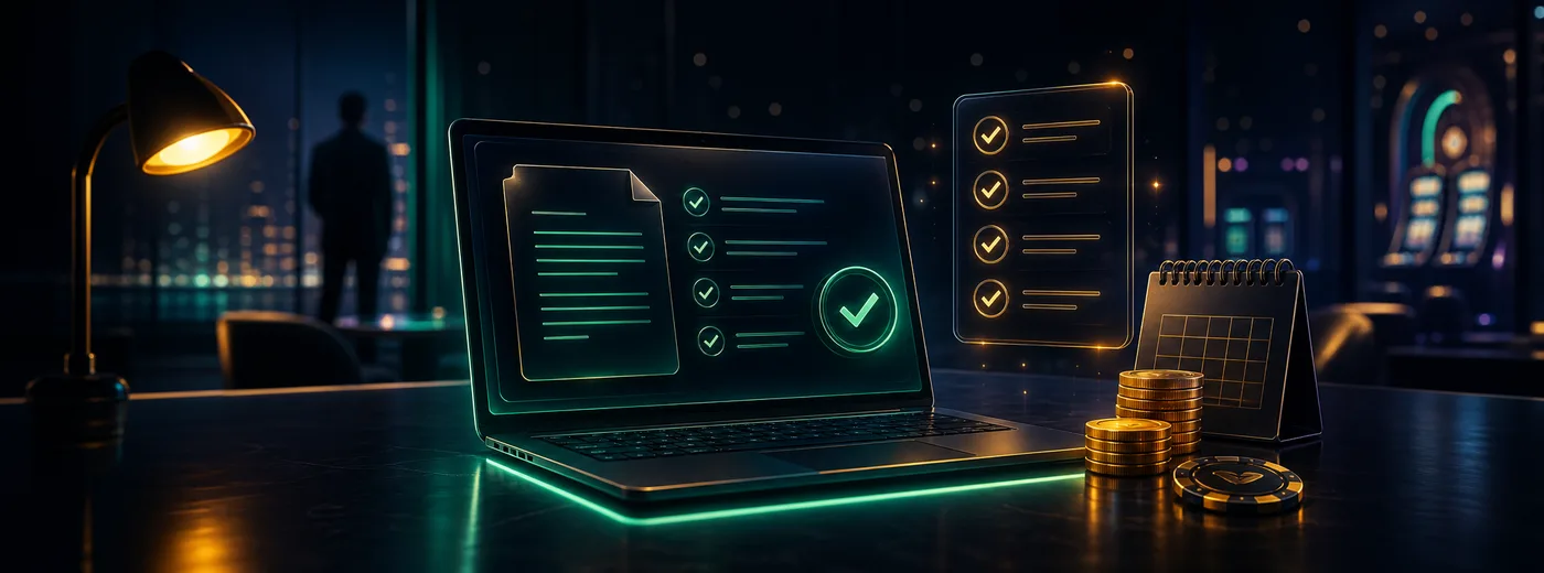 Gracz sprawdza warunki promocji i regulamin przed aktywacją bonusu Rokubet