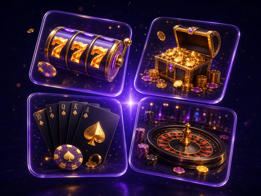 Sekcje gier w RokuBet: automaty, jackpoty, poker i kasyno na żywo