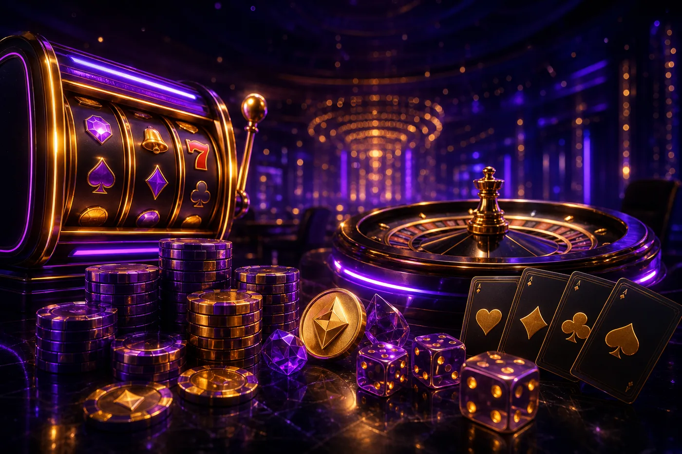 Lobby RokuBet kasyno z automatami i stołami kasyna na żywo
