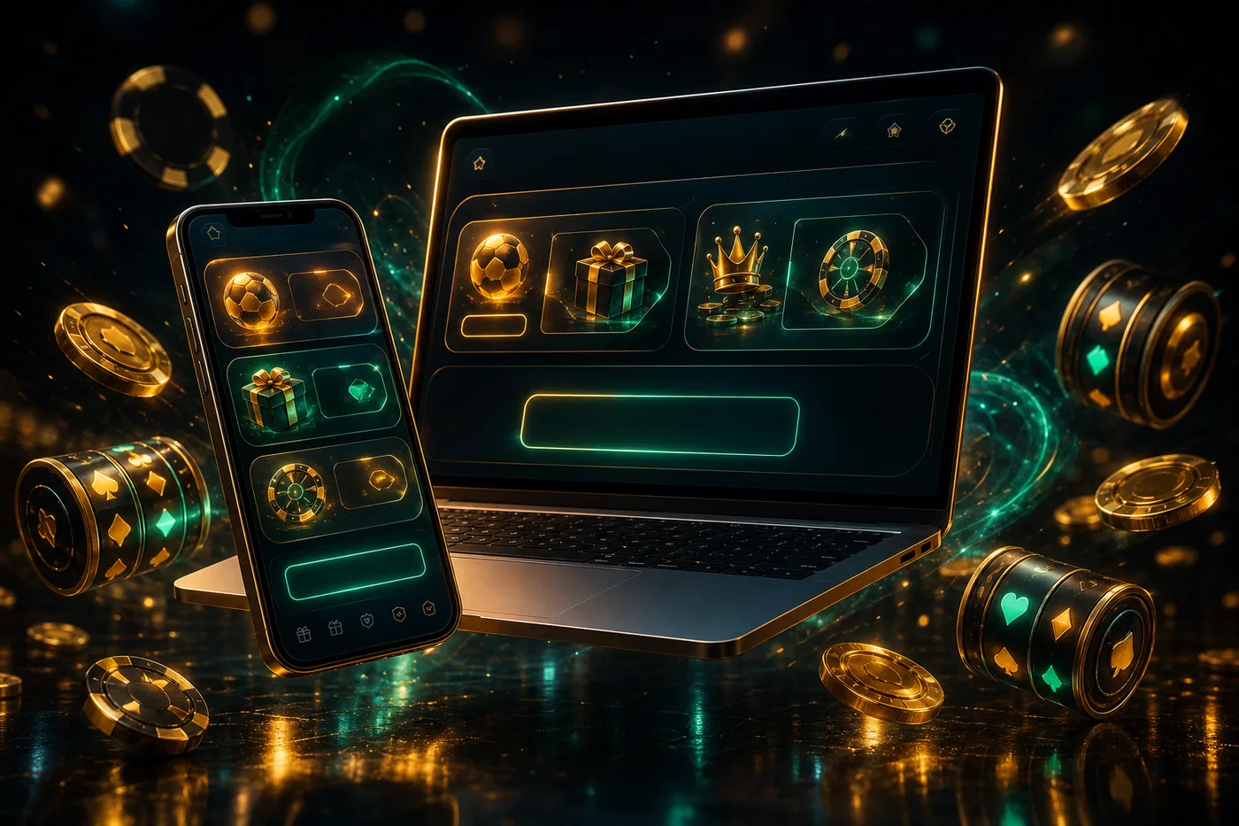 Panel promocji Rokubet z kartami ofert i polem na kod